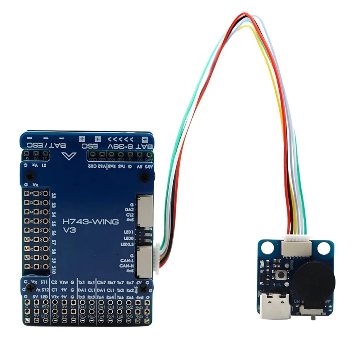 A64I H743-WING V3 Flight Controller 2-8S for RC FPV Airplane for Fixed Wing Drones