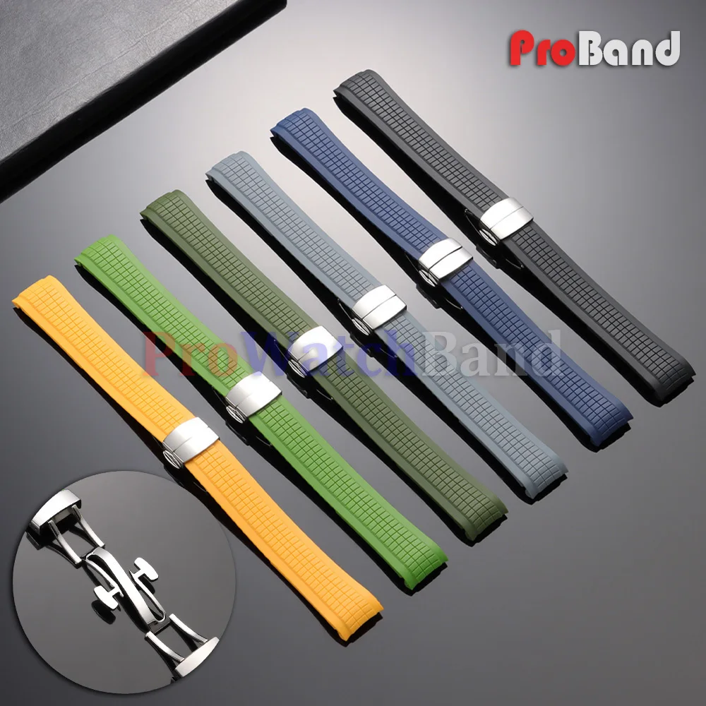 

For Patek Philippe Aquanaut 5164/5167/5168 New Rubber Watchbands 21mm Men TPU Silicone Watch Strap Waterproof Anti-Dust Bracelet