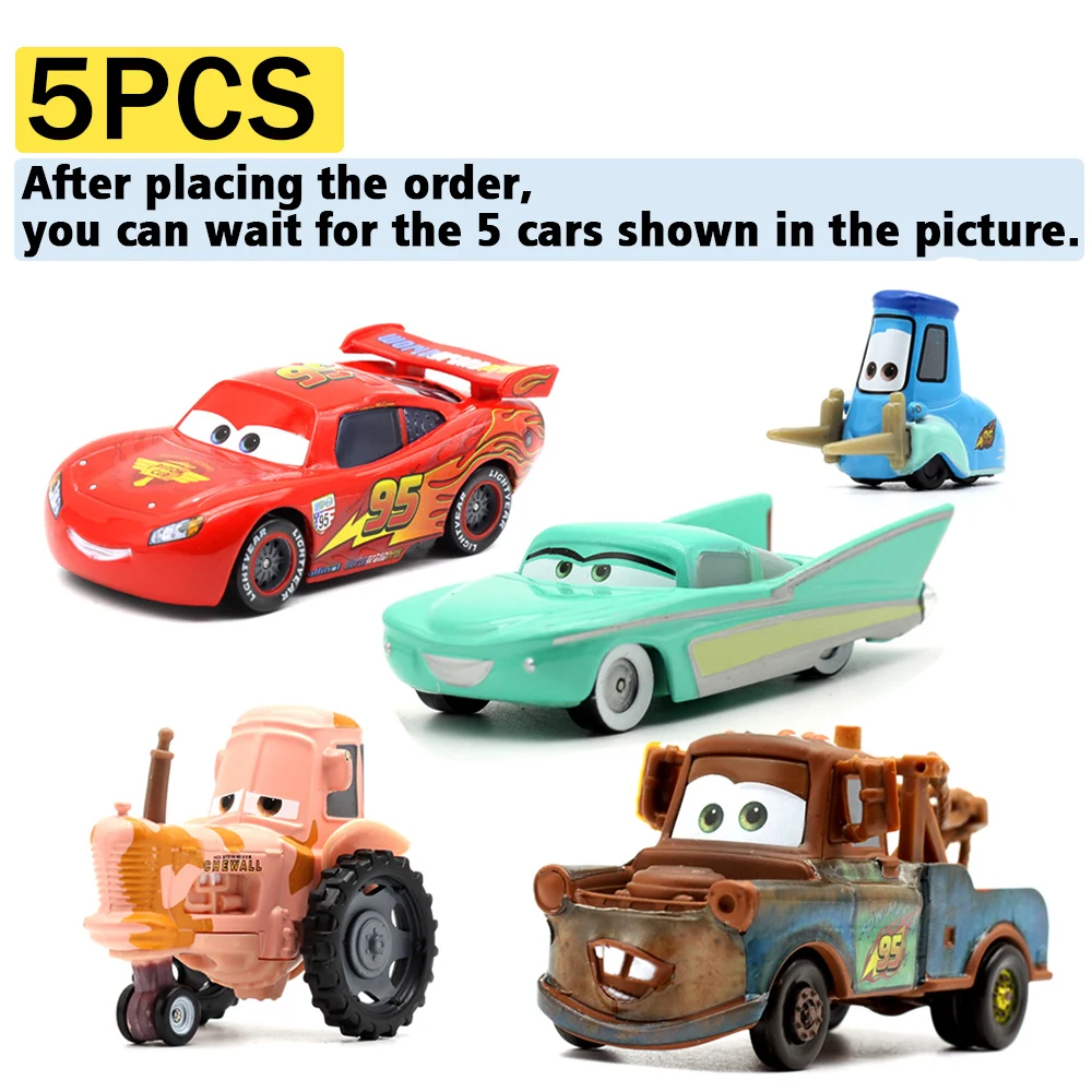 5 Pz/set Hot Disney Vendita Pixar Cars Saetta McQueen Fillmore 1:55 Modello In Metallo Auto Da Corsa Giocattoli Regali Per Bambini