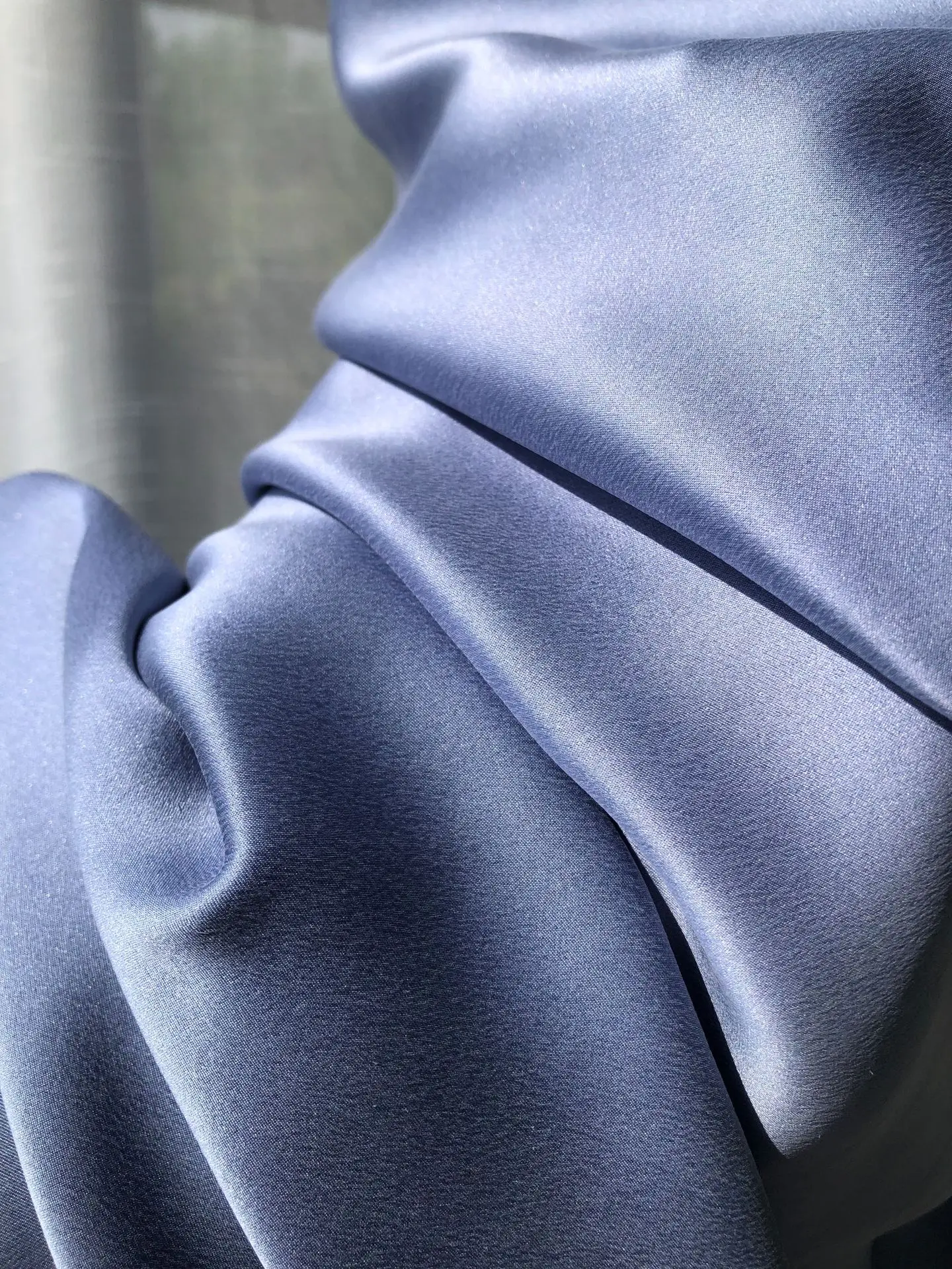 Women 100% Silk Blue Set Lace Embroidery Patchwork V-Neck Sleeveless Vest + High Waist A-Line Midi Skirt Elegant Suits