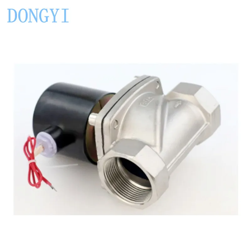 304 Stainless Steel Solenoid Valve Normally Closed 2W Water Valve DN50 DN65 AC220V DC24V DC12V