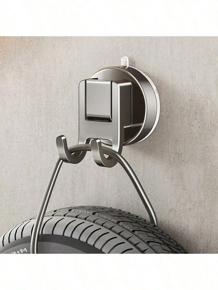 Vanity Suction Hooks, for Mirror & Sink Area. Holds Hair Ties, Razor, 12x7x7cm, 2 Pack