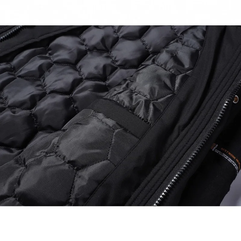 Men's plus Size Air Force Pilot Jacket American Casual Cotton-Padded Quilted Stand-Up Collar Clothing Trend