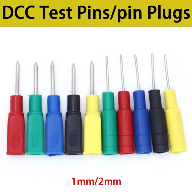10A DCC سلسلة 1 مللي متر 2 مللي متر دبوس المقابس إلى 4 مللي متر الموز جاك لاختبار الموز المكونات خط اختبار الطاقة اكسسوارات محطة الطاقة 5 قطعة #1