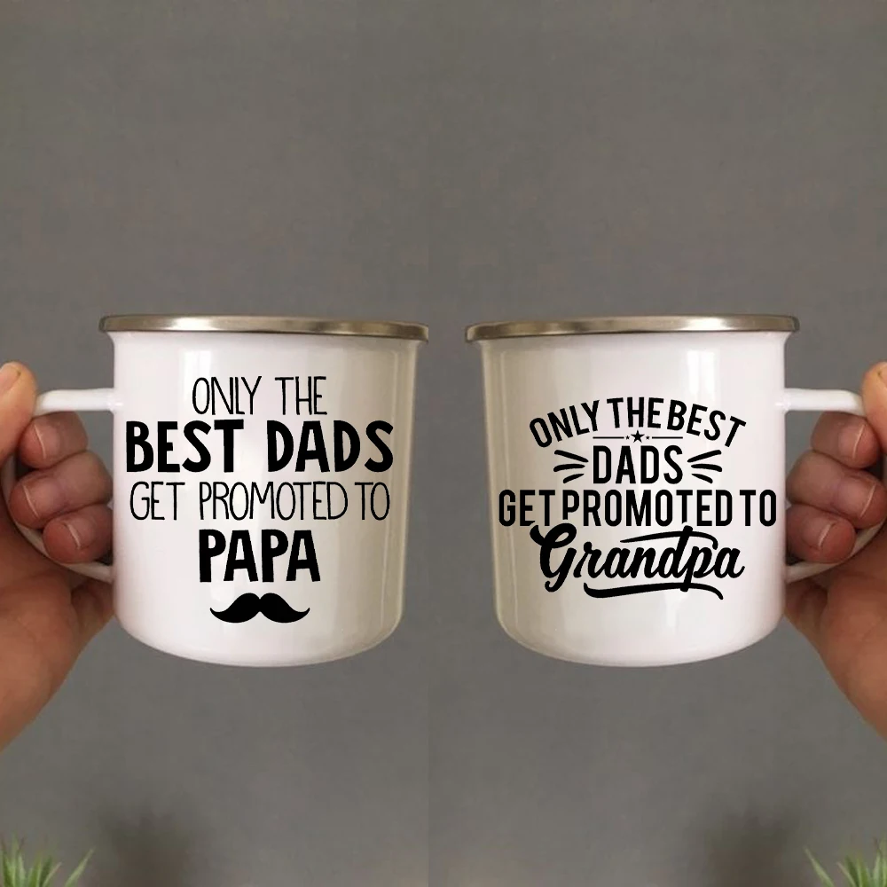 Fathers Day Gifts Only The Best Dads Get Promoted To Grandpas Coffee Mug Pregnancy Announcement Mugs for New Grandfather