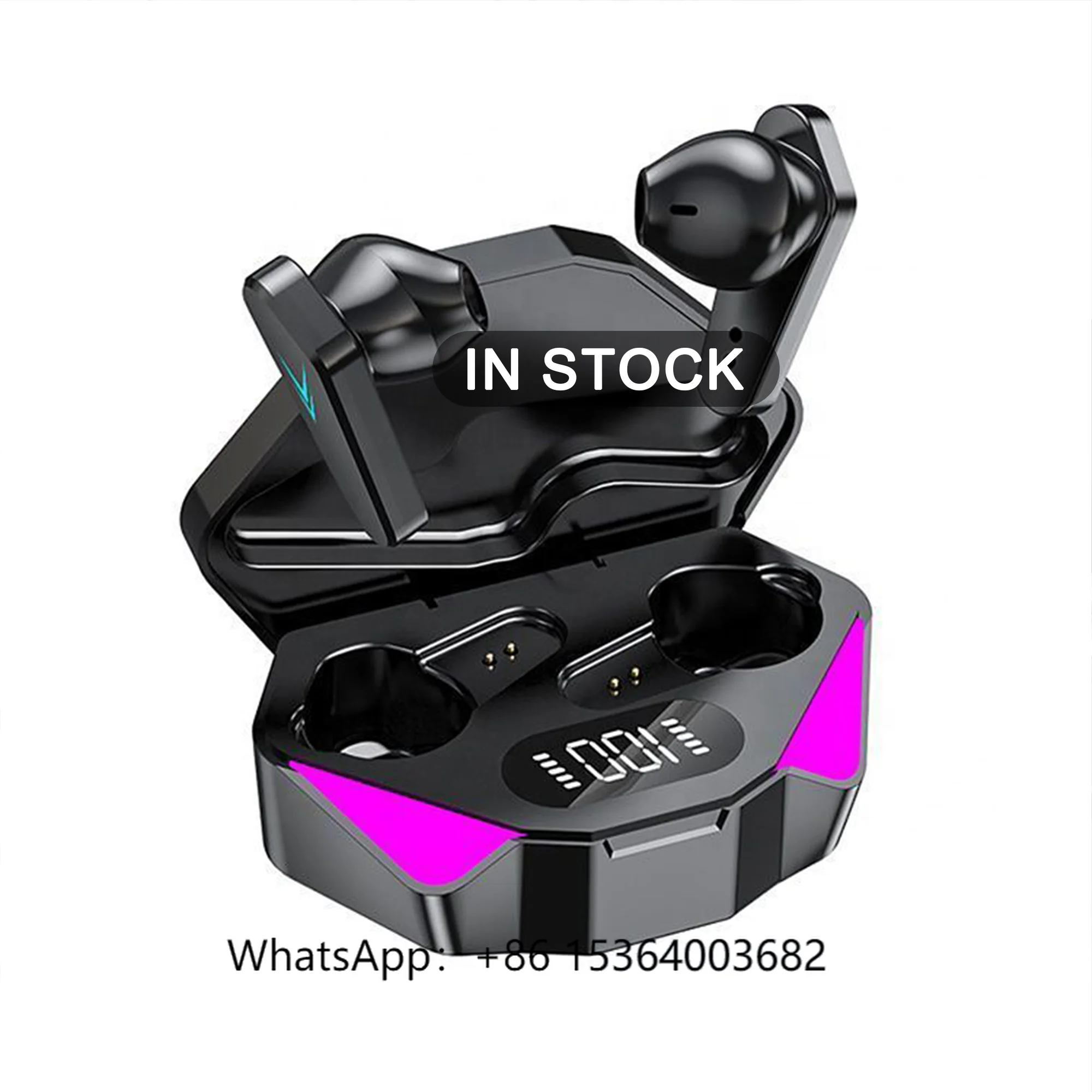 

TJXL-Wholesale TWS X15 In-Ear Wireless Earbuds Mini Low Latency Earphones Waterproof Noise Cancelling Gaming Headset for Student