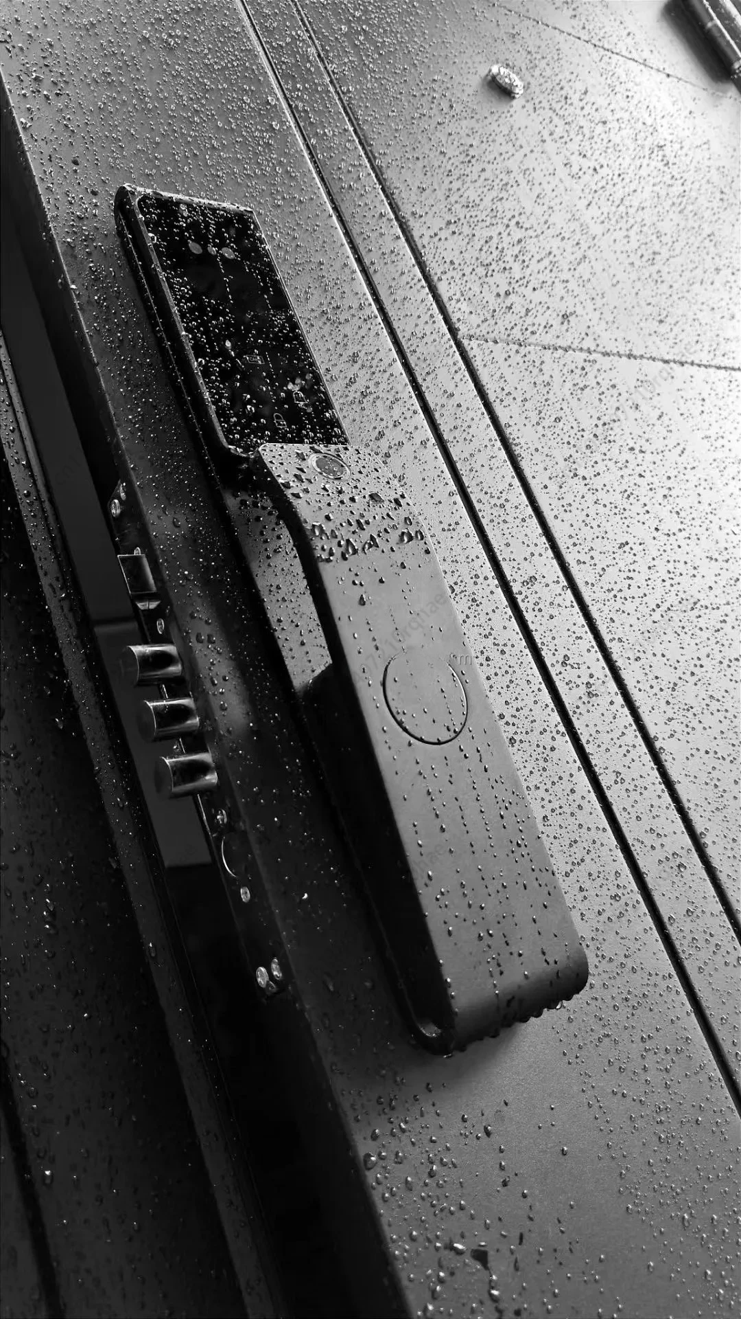 Tuya Kabelloses, wasserdichtes, intelligentes Aussehen, Gesichtserkennung, digitales Schloss 6085, Holztür, biometrischer Fingerabdruck