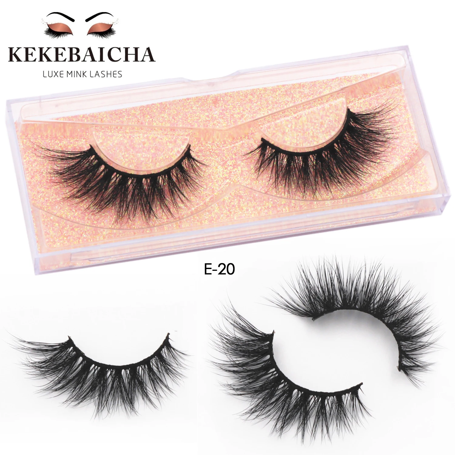 KEKEBAICHA 3D Mink Lashes The Wedding Lash High Quality False Lashes Handmade Cotton Band Soft Mink Eyelashes Full Volume Lashes