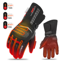 Winter motorcycle heating gloves, snow resistant and warm riding gloves, waterproof and rechargeable gloves