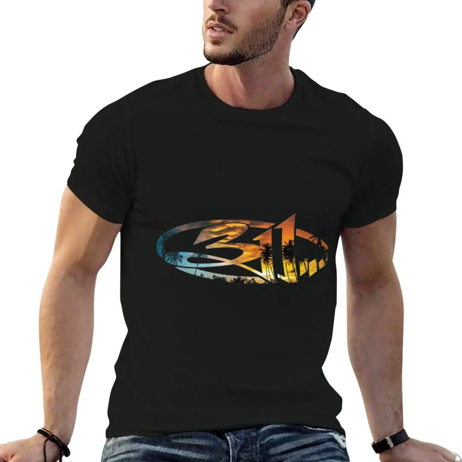 

cotton for man style shirt man / Sunset funny shirts essential / 311 t t designer Beach shirt T-Shirt t