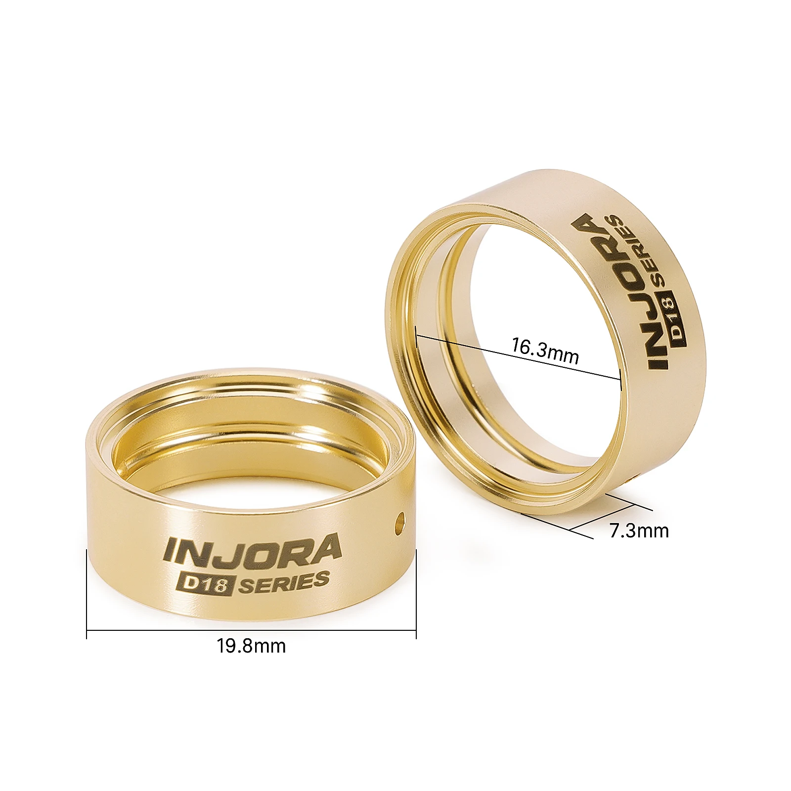 INJORA 4.7g Brass Inner Clamp Rings for INJORA 0.7