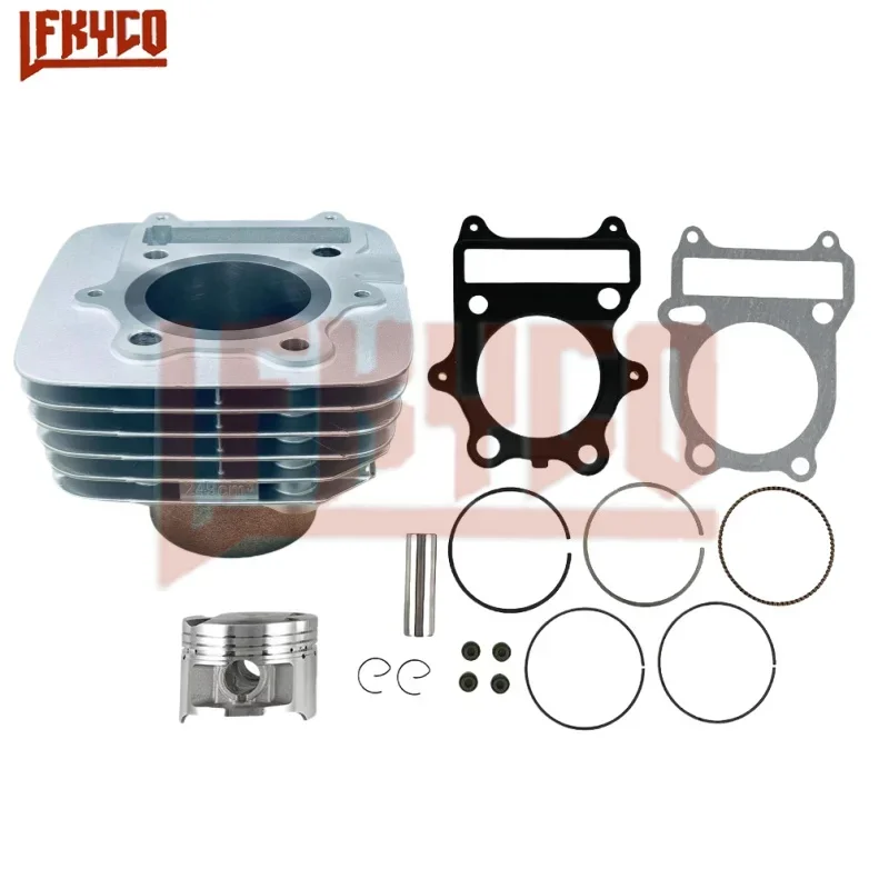 Motorcycle Accessory 72mm Engine Parts Cylinder Kit 249CC Motor for Suzuki GN 250 GN250 DR250 DR250S GZ250 DF250 TU250 Motoblock