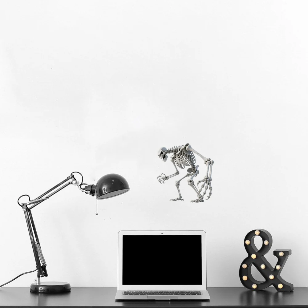Three Ratels CAB121 Funny Giant Skeleton Stickers for Home Decoration Wall Stickers Computer decal Personalized car stickers