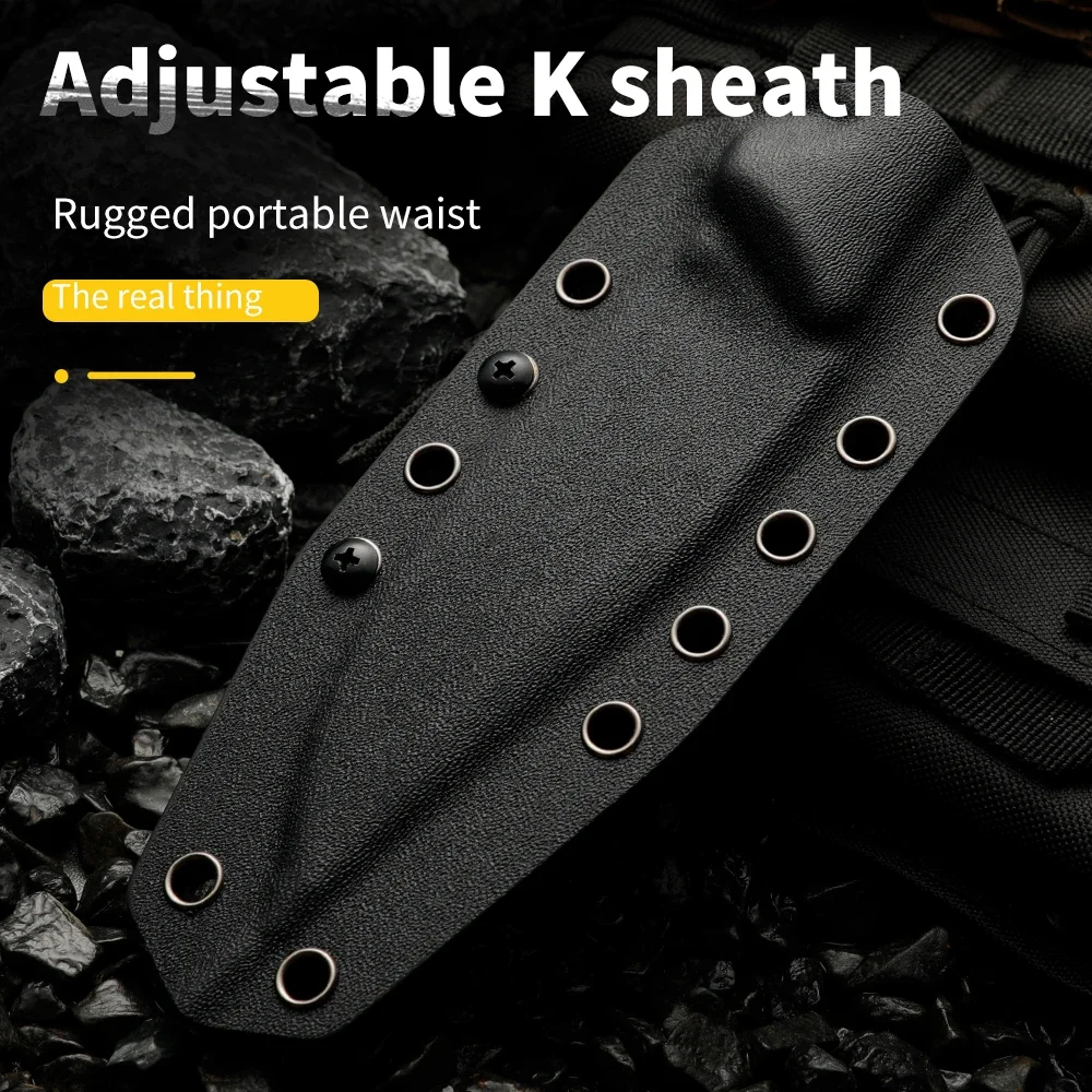 High quality multifunctional fixed blade - outdoor camping, rescue, and emergency survival knife, men\'s gift