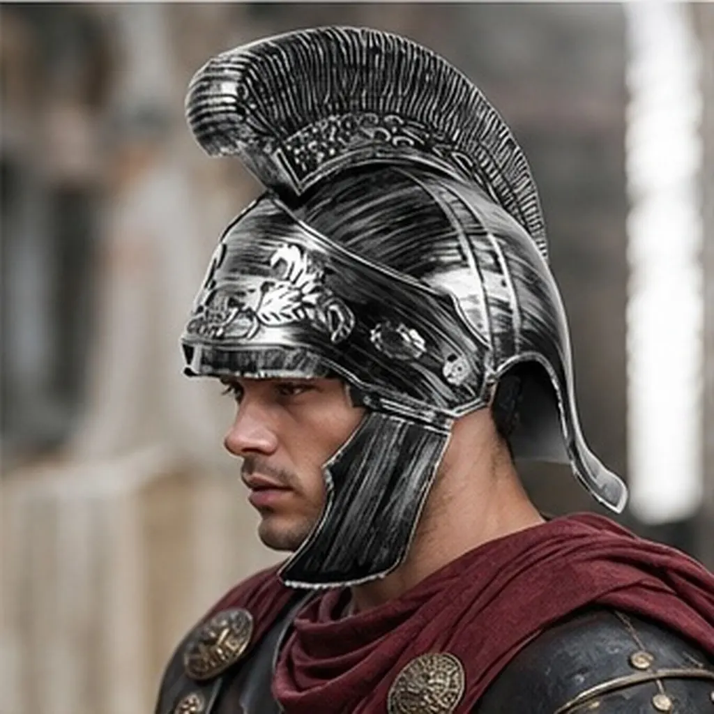 Roman Soldier Cosplay Warrior Plastic Material Reusable Medieval Costume Prop for Festival Birthday Party