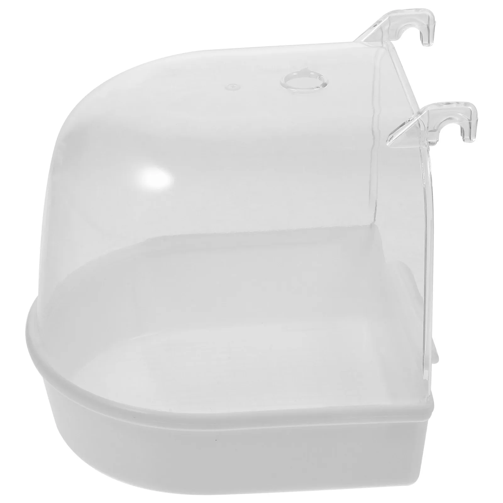 

Parrot Bird Baths for inside Tub outside Water Dispenser Cage White Bathtub Parrots