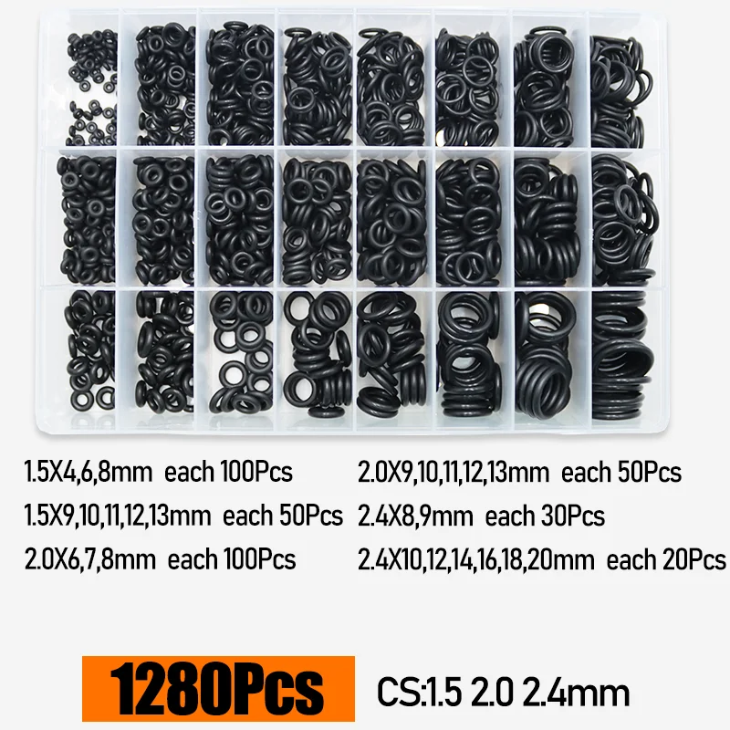 bis zu 3230p O-Ring Gummi NBR Dichtung Unterlegscheibe O Ring Kit Reparatur Wasserhahn Rohr Auto Sanitär Dichtung Ölbeständig Hochtemperatur-O-Ring – Detail 9