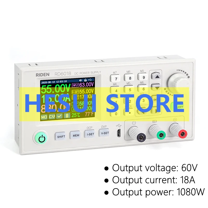 

RD6018W NC adjustable DC power supply experimental maintenance switch power supply voltage regulator 60V module step-down commun