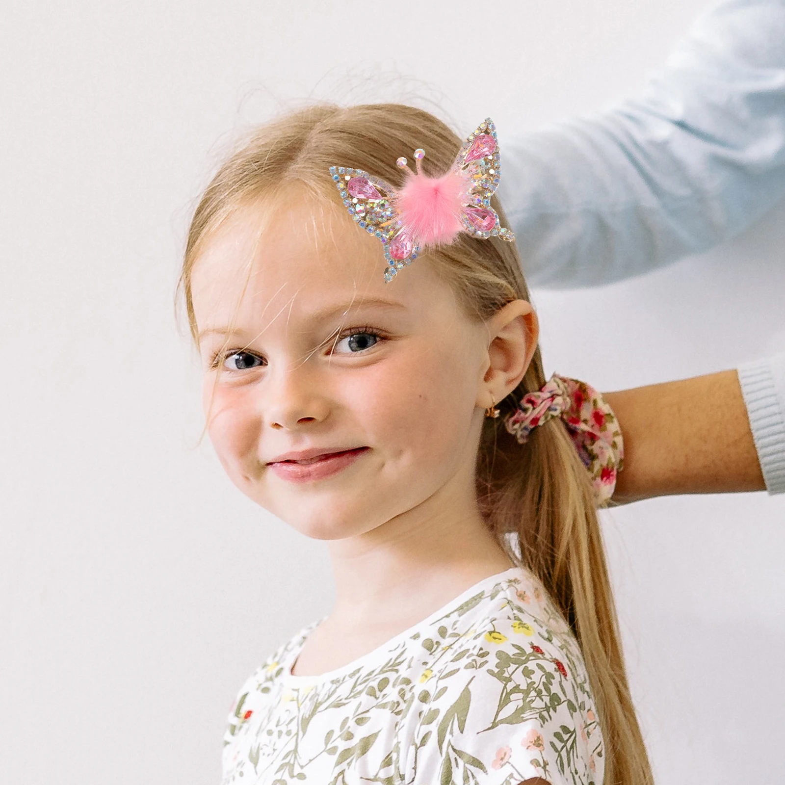 

2pcs Rhinestone Butterfly Hair Clips Shiny Fashion Accessories for Women Girls WaterHair Prom Photo Props Birthday Gifts