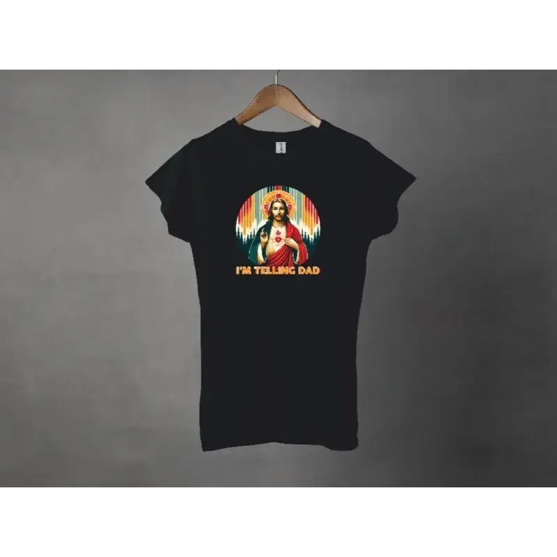 I'M Telling Dad Crew Neck T Shirt