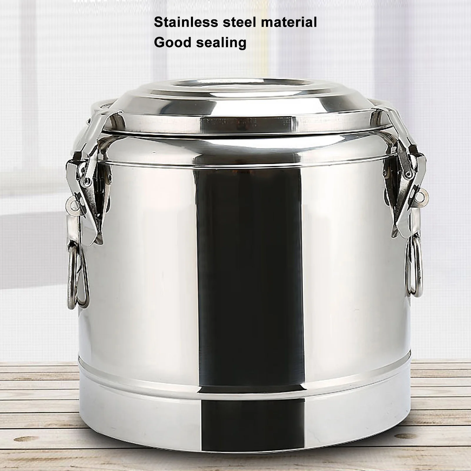 

1PC Stainless Steel Insulated Beverage Dispenser Large Capacity Heat Cold Retention Durable for Hot Coffee Tea Cold Milk Juice