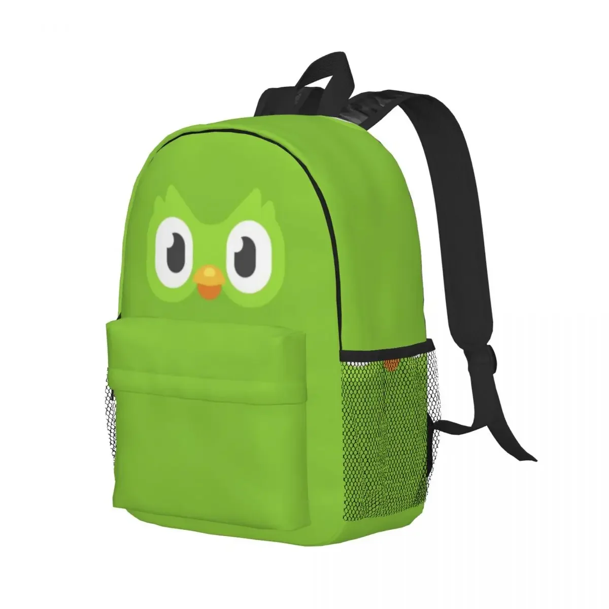 Duolingo Owl Duo 2 Backpacks Boys Girls Bookbag Cartoon Students School Bags Travel Rucksack Shoulder Bag Large Capacity