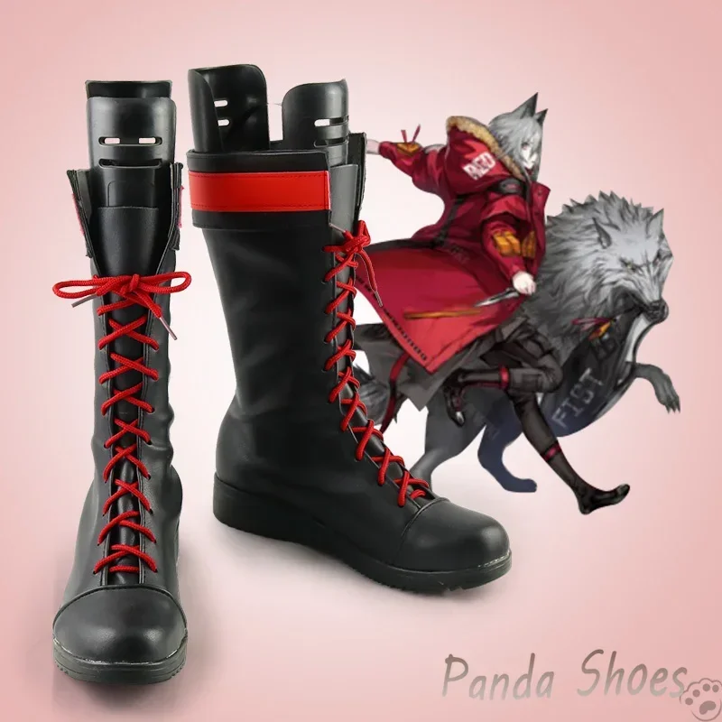 

Красная игра Arknights, обувь для косплея, аниме Cos, костюм для косплея в стиле комиксов, обувь для вечеринки в честь Хэллоуина