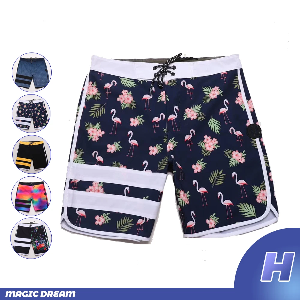 Summer Fashion Waterproof Beach Shorts Phantom Bermuda Board Shorts Swim Shorts Quick Dry Casual Diving Surfwear Plus Swimwear