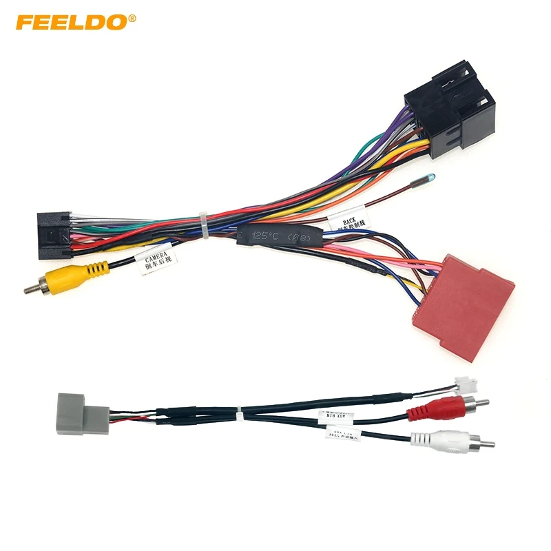 Car 16pin Audio Wiring Harness With USB Cable For Lada Vesta Aftermarket Stereo Installation Wire Adapter