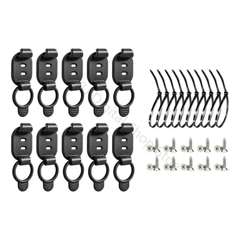 96BA 1 Set Ladekabel-Organizer-Halter mit Stretchband für die Kontrolle über den Schreibtisch – Detail 5