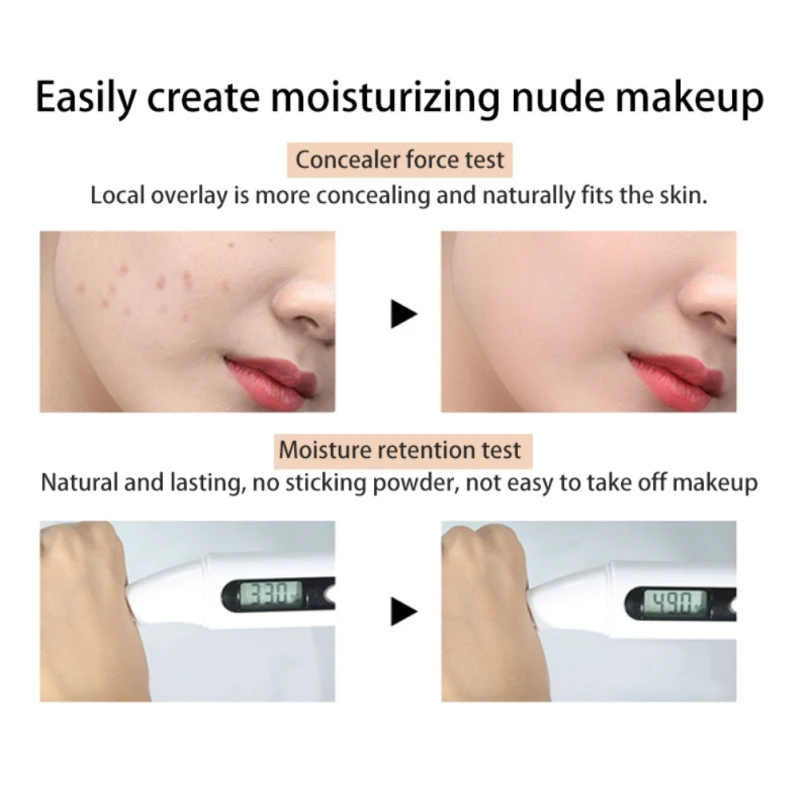 Lightweight Liquid Foundation Waterproof Brightening Concealer Base Cream Natural Cover Spot Mark Lasting Makeup Isolation cream