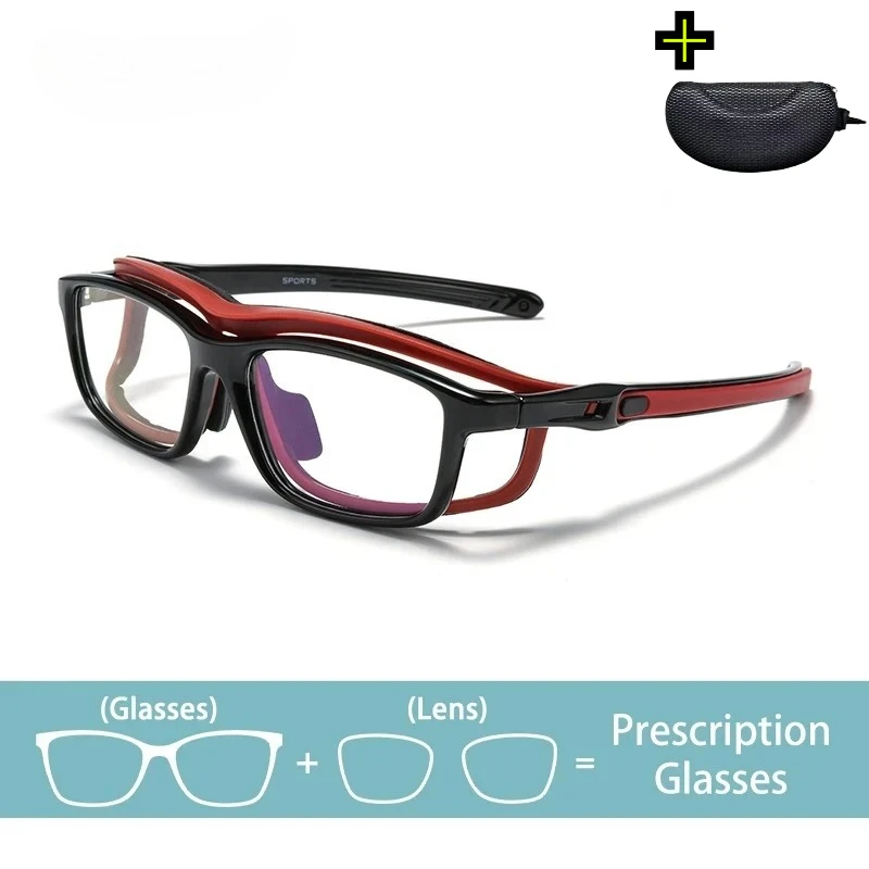 Boxed Ultra-light Sports Glasses Frame Anti-collision Basketball Men's Uutdoor Cycling Optical Customizable Prescription Glasses