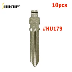 10pcs Key Blade HU179 Uncut Flip Blank Car Key Blade per Renault Megane Espace Laguna Duster Logan Dacia Sandero Fluence Kango