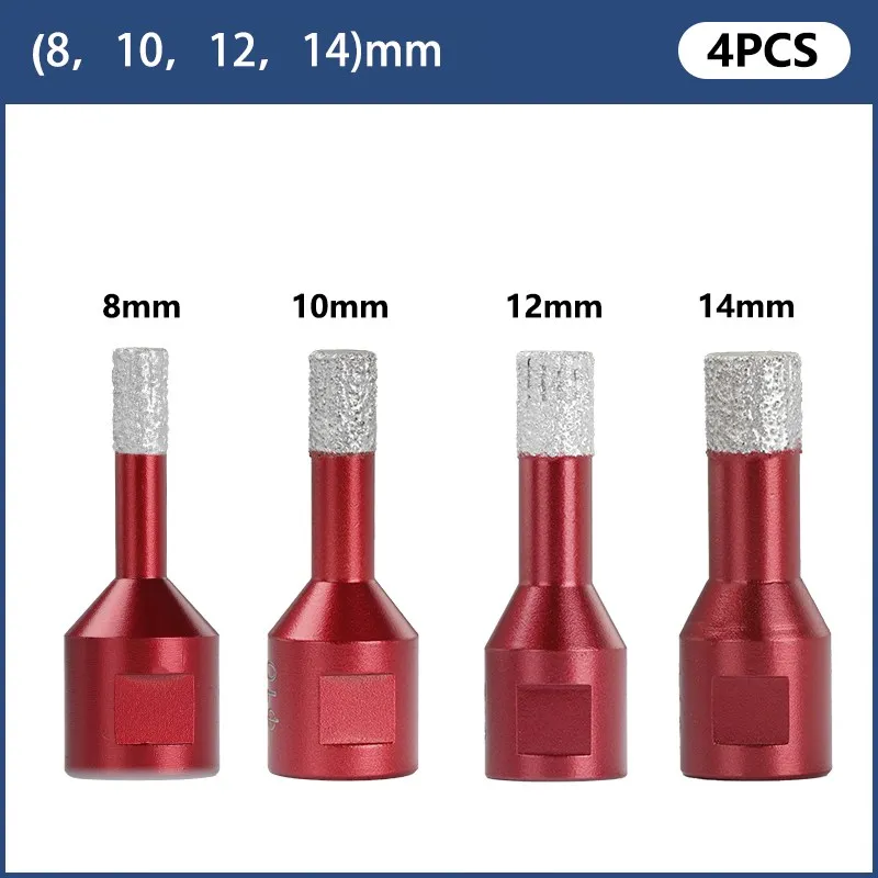 XCAN Loch Cutter Vakuum Gelötete Trockenen Loch Cutter M14 Gewinde Core Bohrer für Winkel Grinder Bohren 6-80mm Diamant Loch Sah