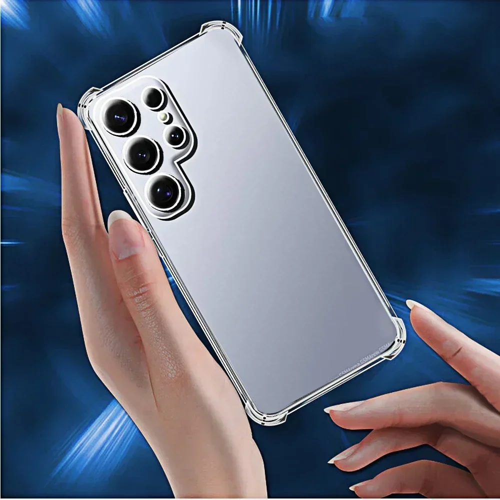 Shockproof Phone Case for Samsung Galaxy s25 ultra S24 FE Transparent Clera Back Covers S24 S23 S22 S21 Plus FE ultra phonecases