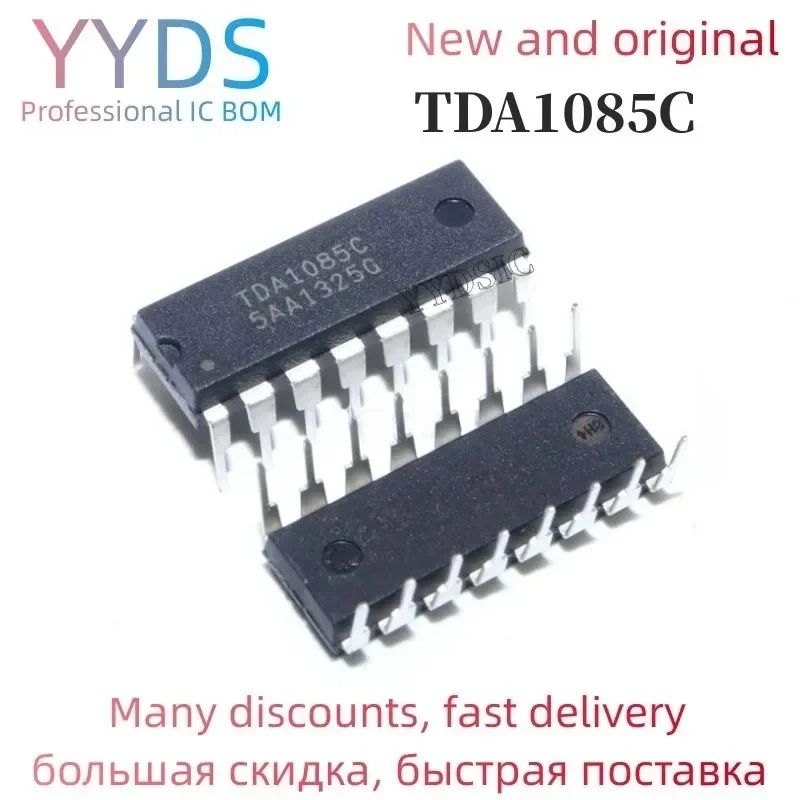 10PCS  TDA1085C DIP-16 TDA1085 DIP16 TDA1085CG 1085C DIP