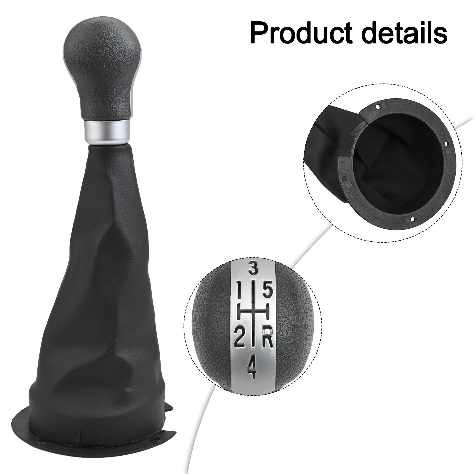 ABS Plastic Knob Gear Shift Cover Driving Experience Long-lasting Use Premium Materials Easy Installation Elegant Design