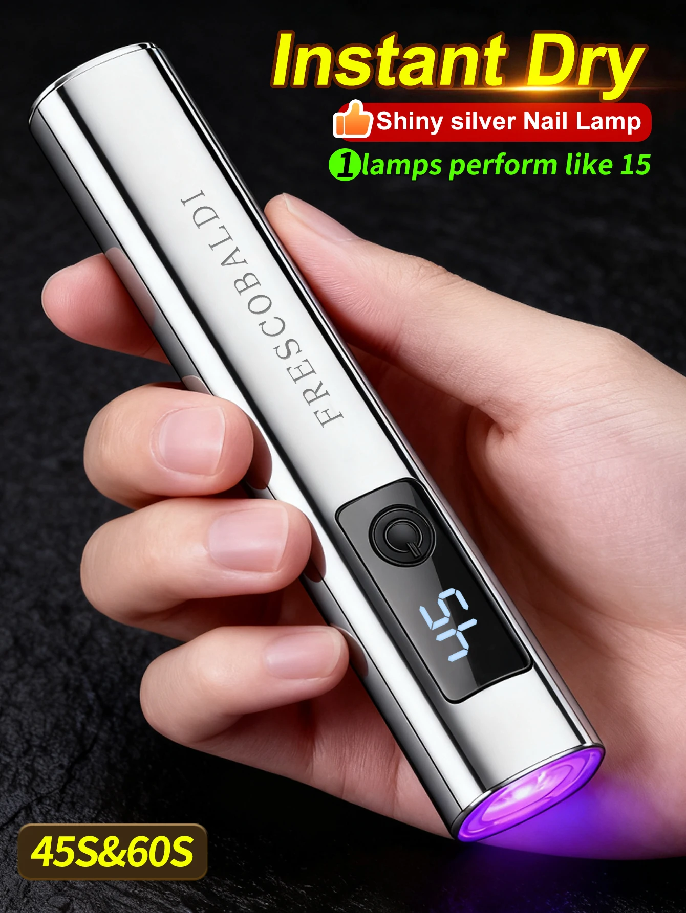 1 قطعة صغيرة على الشاشة عرض يده مسمار الفن الأشعة فوق البنفسجية مصباح للأظافر هلام ، مسمار صغير ضوء ، المحمولة LED مسمار مصباح ، USB مجفف الأظافر