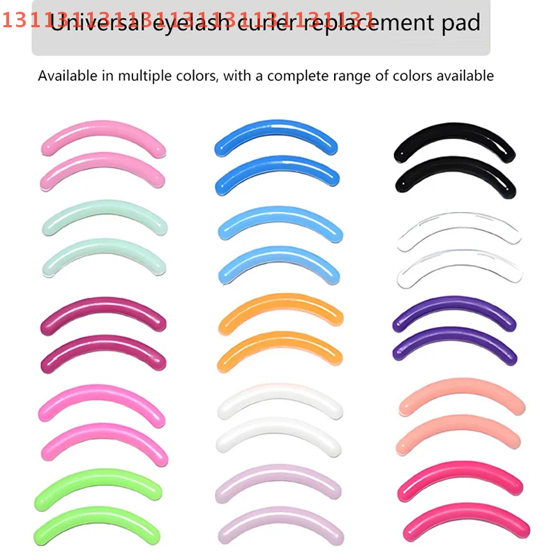 Colored Eyelashes Curler Replace Rubber 30pcs/box Black White Blue Elastic Eyelash Curler Replacement Rubber Strips Accessories