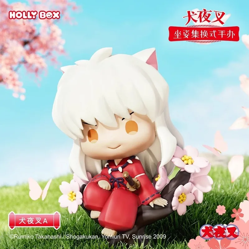 Genuino set da seduta Inuyasha spogliatoio fatto a mano modello di scatola cieca ornamenti regali circostante platycodon grandiflorum Ge Wei