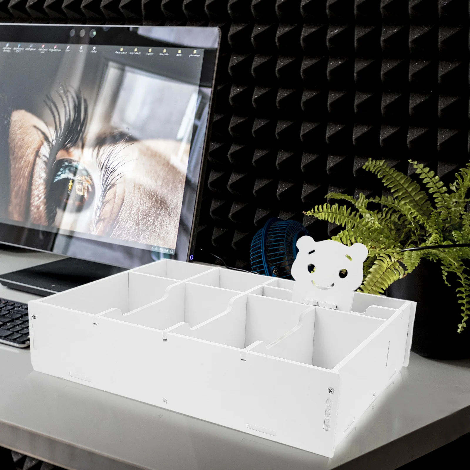 

Horizontal Compartment Board Organizer Desktop Storage Tray Bedroom Kitchen Bathroom Drawer Organizer Makeup