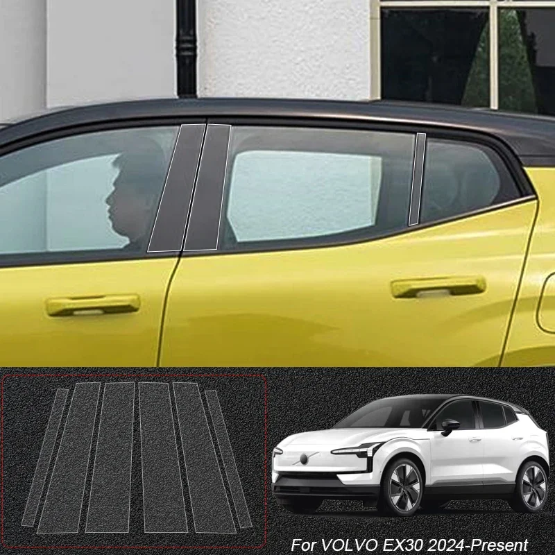 

Защитная пленка B Pillar из ТПУ для автомобиля, наклейка на краску кузова для VOLVO C40 EX30 EX90 S60 S90 V40 V60 V90 XC60 XC90 20210-2026