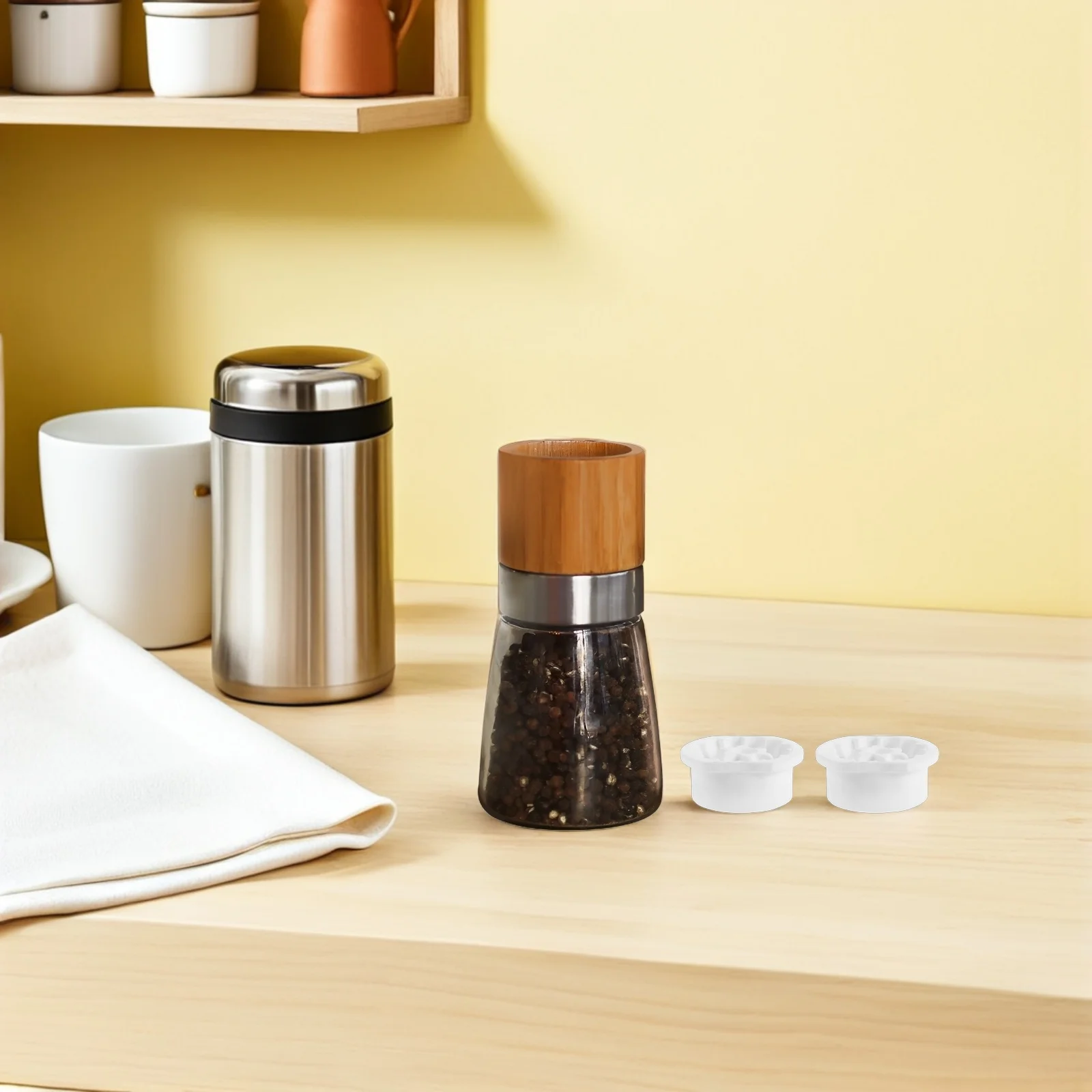 

4Pcs Replacement Grinder Core Ceramic Mill Parts for Salt Pepper Spice Grinders Heavy Duty Grinding Solution Pepper Grinder Core