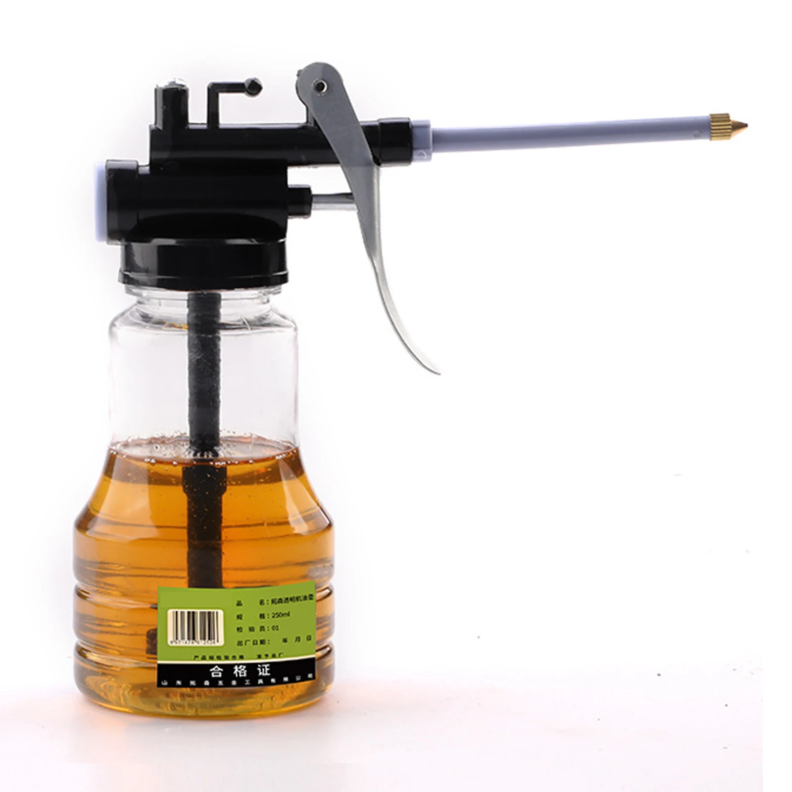 250ml High Pressure Hand Pump Oiler Lubrication Oil Can Bottle  with Long Nozzle Oil Pot Spray Lubrication Oil Can Bottle