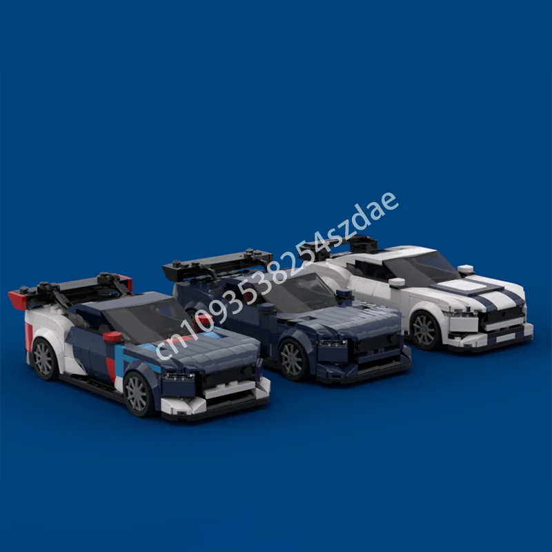 

989 шт. MOC Fordes Mustangss City Champions супер автомобиль строительные блоки строительные практические способности рождественская игрушка в подарок