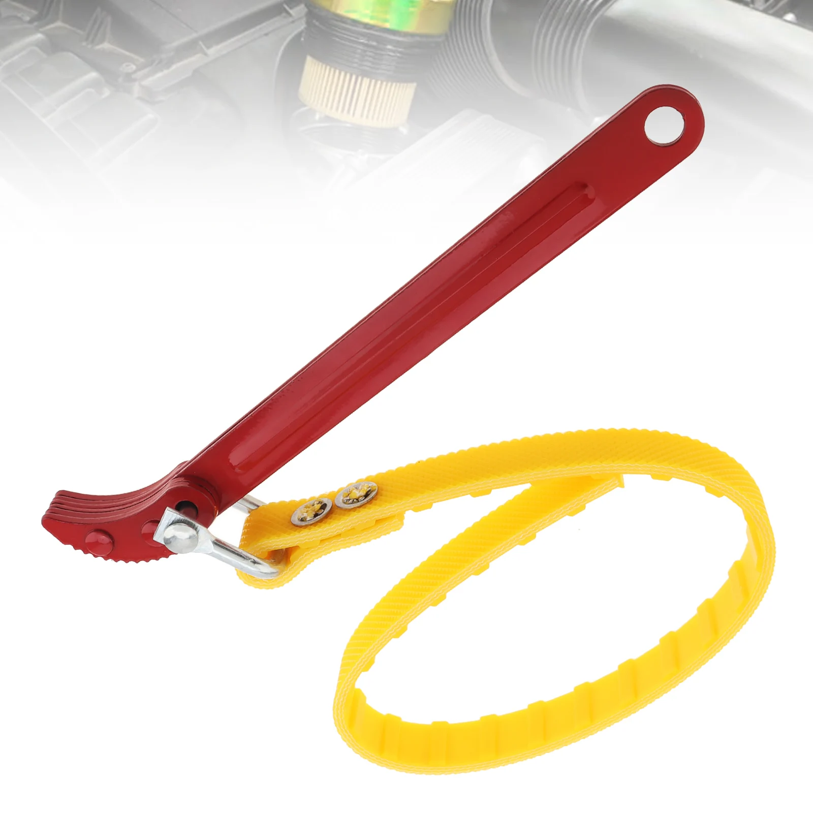 8 Inch Adjustable Oil Filter Puller Belt Wrench Steel Handle Automobile Car Repair Tool Fuel Filter Strap Opener Chain Spanner