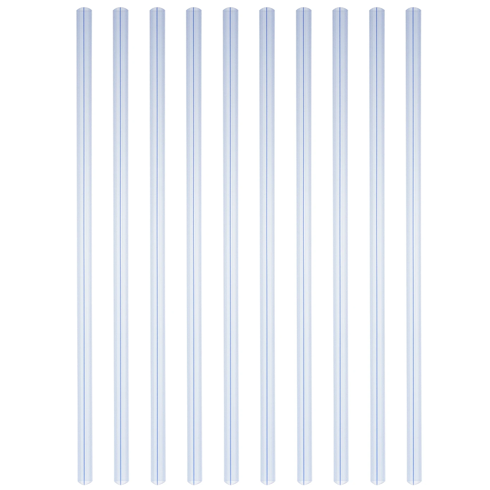 

10 Pcs Transparent Pull Rod Clip Spine Bars Binder Sliders Sliding Folder Clear Plastic Binding Binds Report Paper End