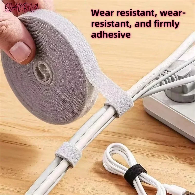 5m Cable Order Reusable Cable Organizer Desk Wire Winder Cable Tie Organizer Data Line Protection Storage Gadget Аксессуары