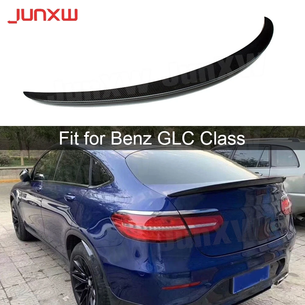 

Carbon Fiber Rear Boot Spoiler for Mercedes Benz GLC Class Coupe W253 C253 GLC250 GLC300 GLC350 2016 - 2019 Trunk Trim Sticker