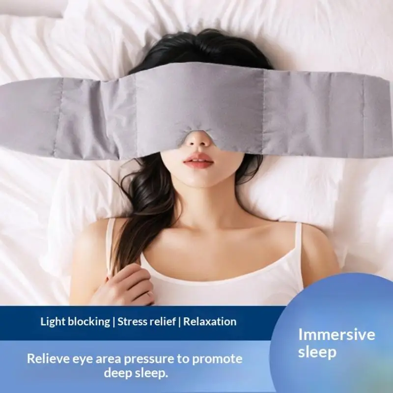1Pcs Relaxation Tool Gravity Sleep Mask Weighted Eye Mask Light Blocking Headband Fatigue Relief Sleeping Aid For Men Women